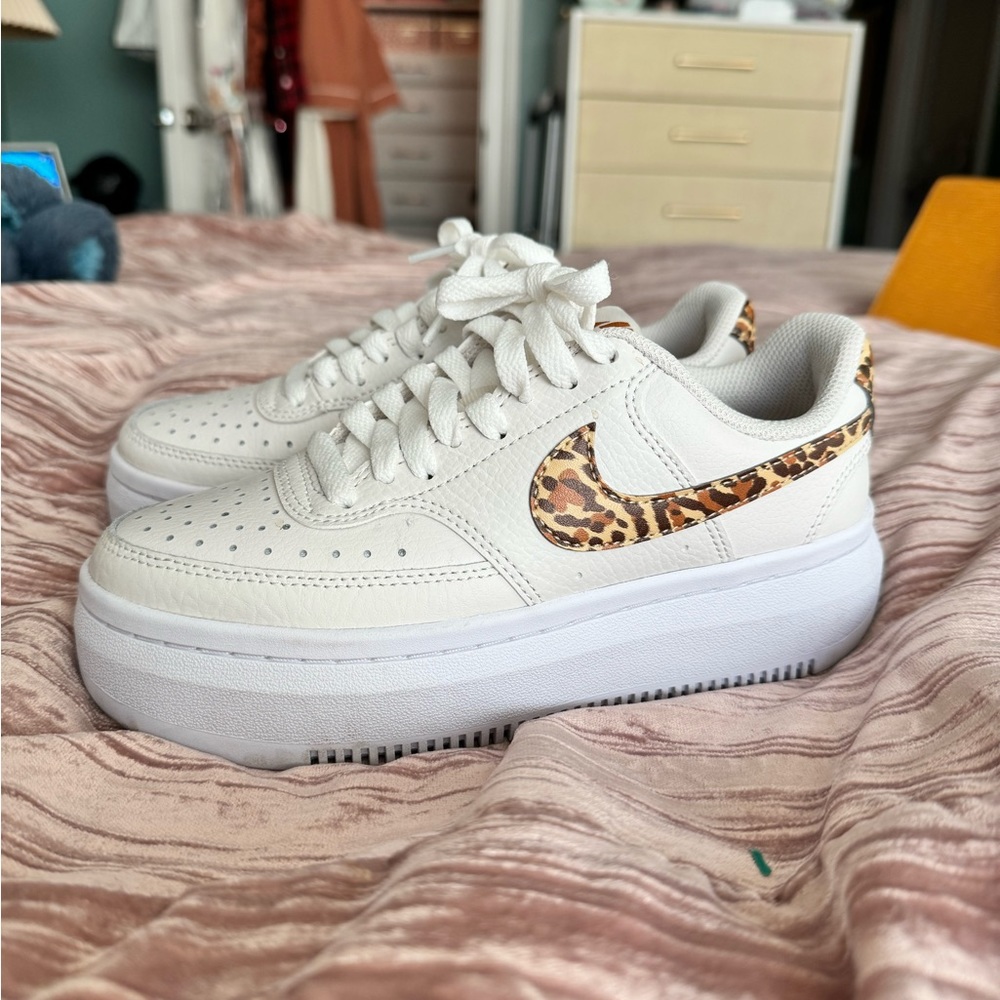 Nike Court Vision Alta Leopard Camo Swoosh